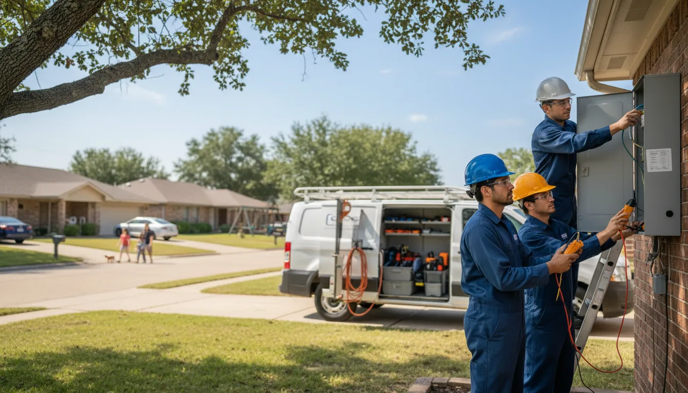Certified electrician providing emergency electrical services in Richland, GA